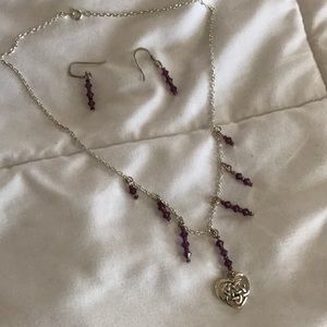 Celtic Knot Necklace and Earring Set